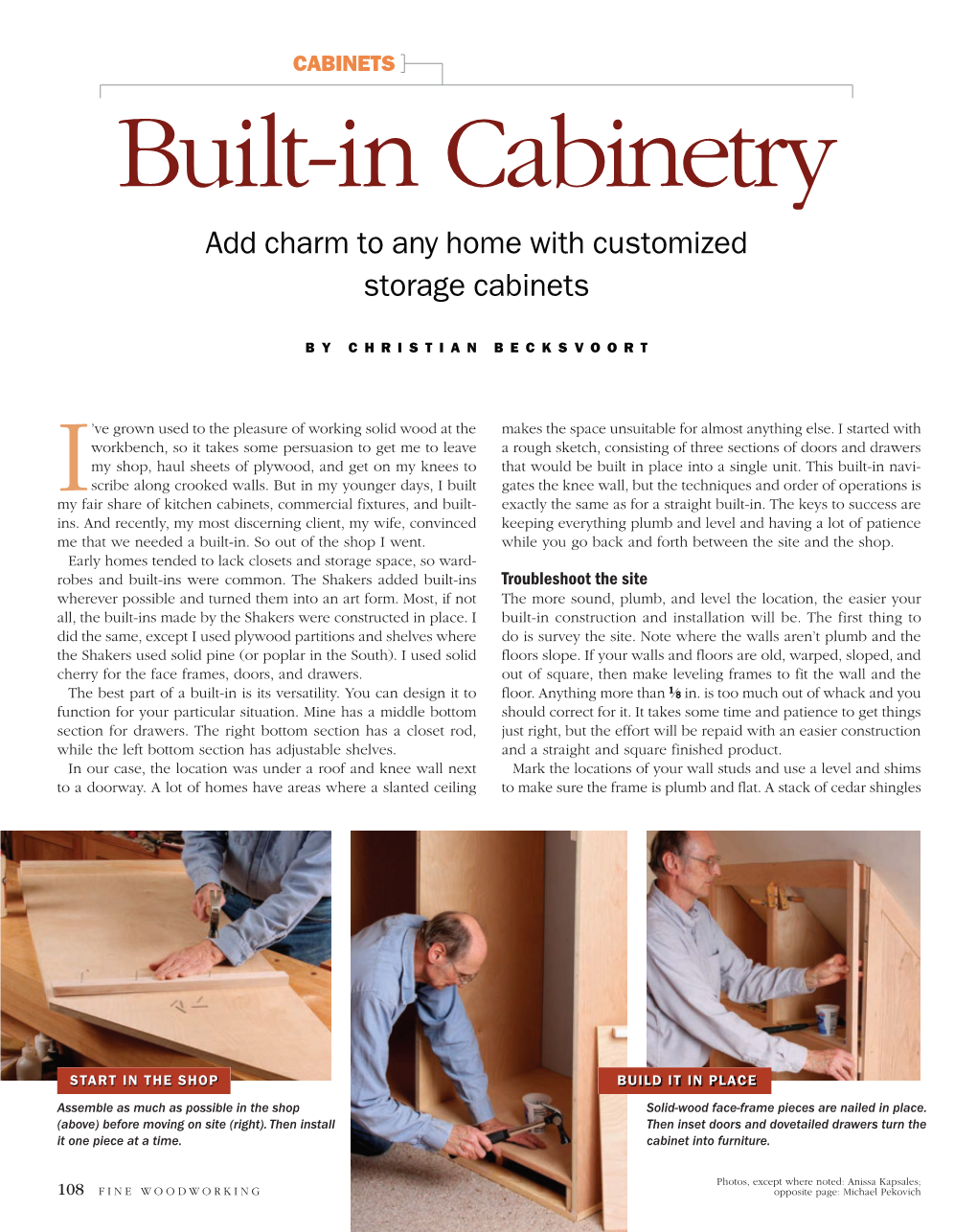 Built-In Cabinetry Add Charm to Any Home with Customized Storage Cabinets