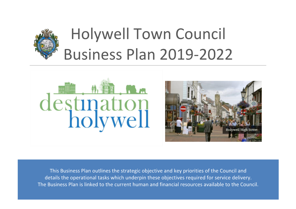 Holywell Town Council Business Plan 2019-2022