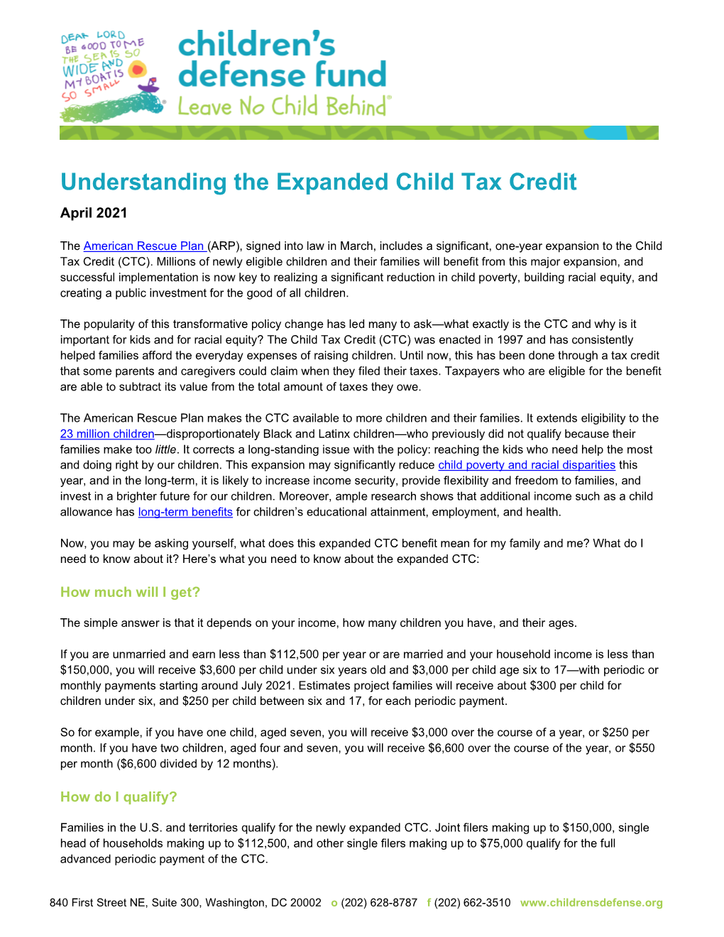 Understanding the Expanded Child Tax Credit