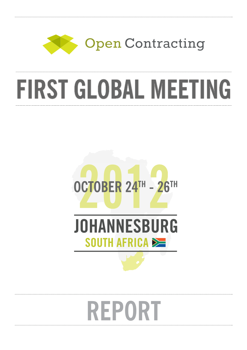 Report October 2012 Johannesburg, South Africa