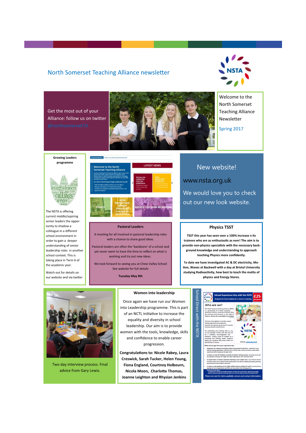 North Somerset Teaching Alliance Newsletter New Website!