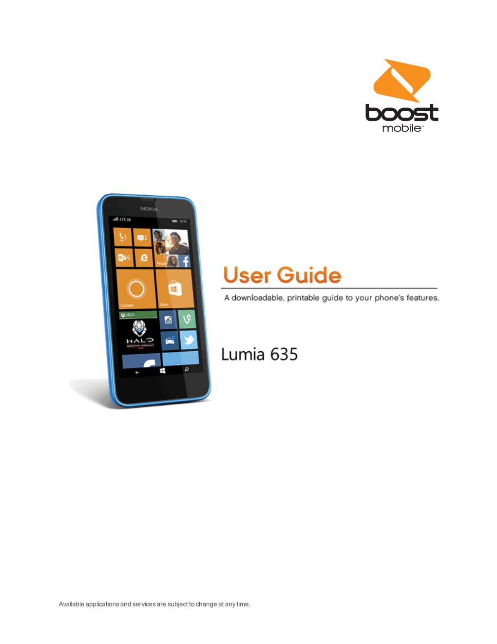Nokia Lumia 635 User Guide
