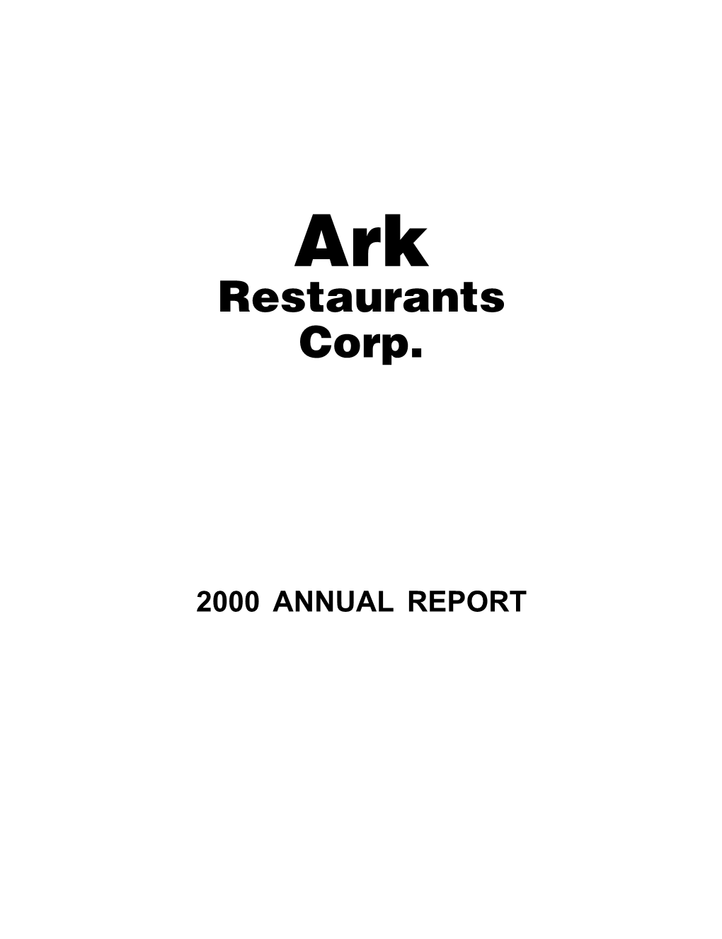 Restaurants Corp