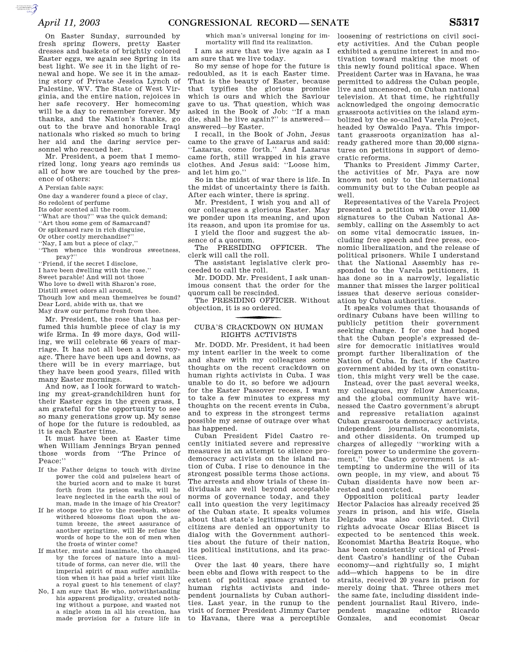 Congressional Record—Senate S5317