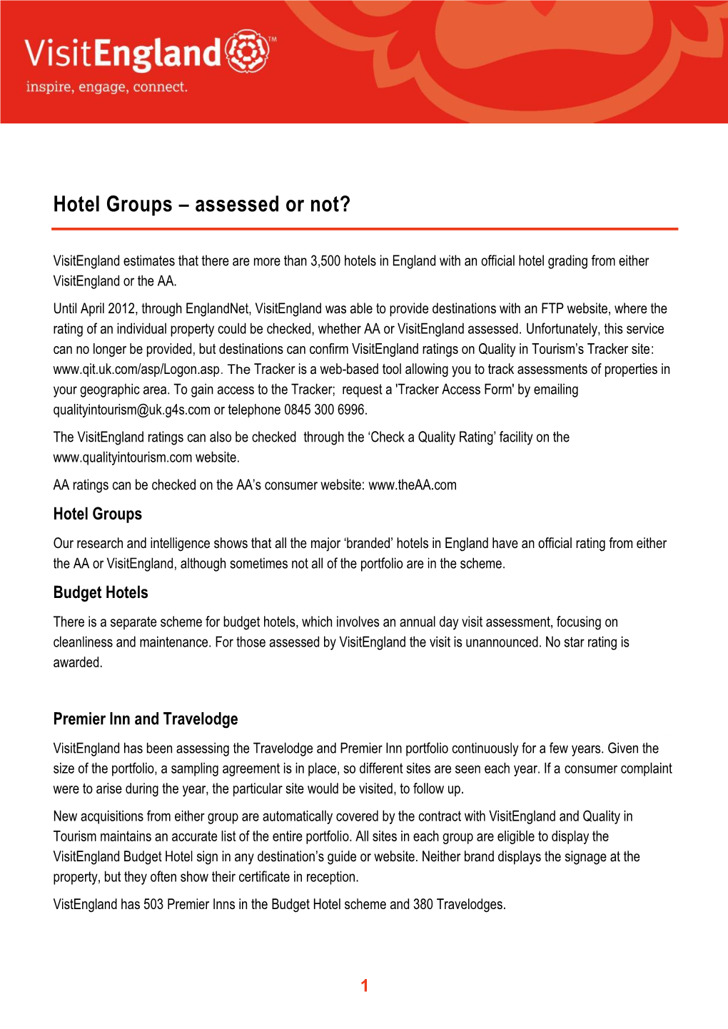 Hotel Groups – Assessed Or Not?