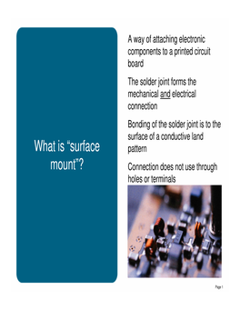 What Is “Surface Mount”?