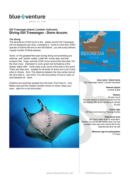 Blue Venture Diving Brochure