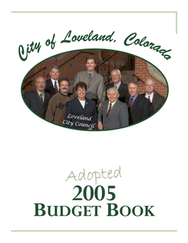 BUDGET BOOK This Year, We Would Like to Celebrate Our City Council and Our Volunteer Boards and Commissions Members for All the Work That They Do