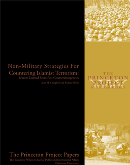 Non-Military Strategies for Countering Islamist Terrorism: Lessons Learned from Past Counterinsurgencies Kurt M