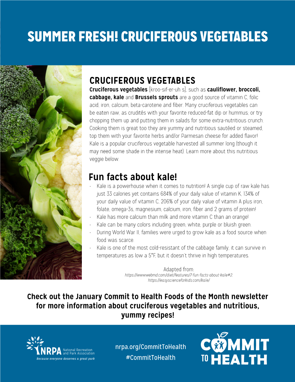 Summer Fresh! Cruciferous Vegetables