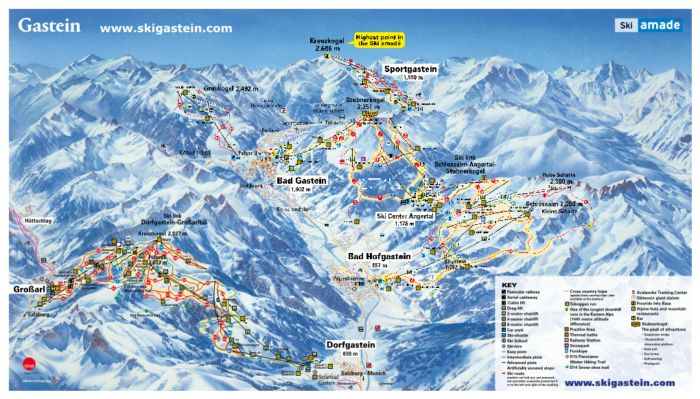 Highest Point in Kreuzkogel the Ski Amadé 2,686 M I 1