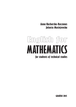 MATHEMATICS for Students of Technical Studies