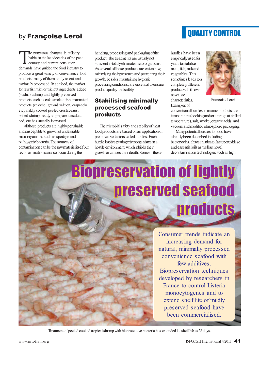 Biopreservation of Lightly Preserved Seafood Products