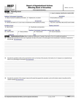 IRS Form 8937 for United Technologies Corporation