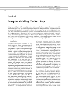 Enterprise Modelling and Information Systems Architectures (EMISAJ)