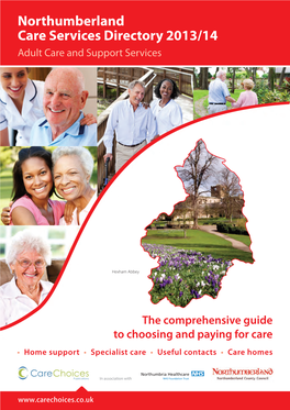 Northumberland Care Services Directory 2013/14 Adult Care and Support Services