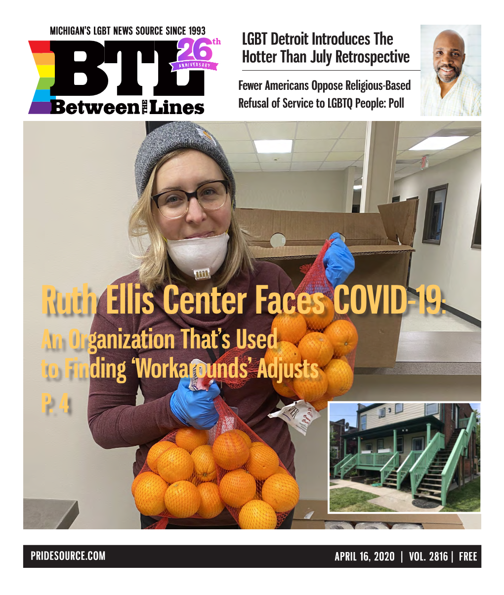 Ruth Ellis Center Faces COVID-19: an Organization That’S Used to Finding ‘Workarounds’ Adjusts P