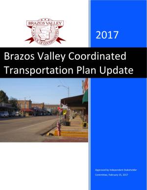 Brazos Valley Coordinated Transportation Plan Update