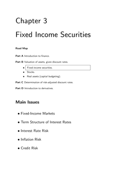 Chapter 3 Fixed Income Securities
