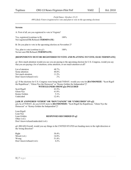 Questionnaire CNU/Virginian-Pilot/WVEC-TV