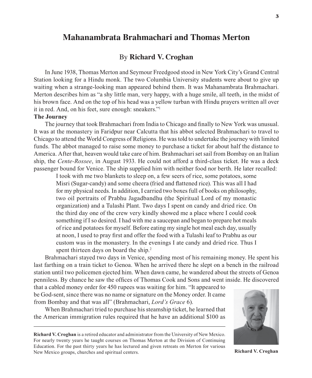 Mahanambrata Brahmachari and Thomas Merton