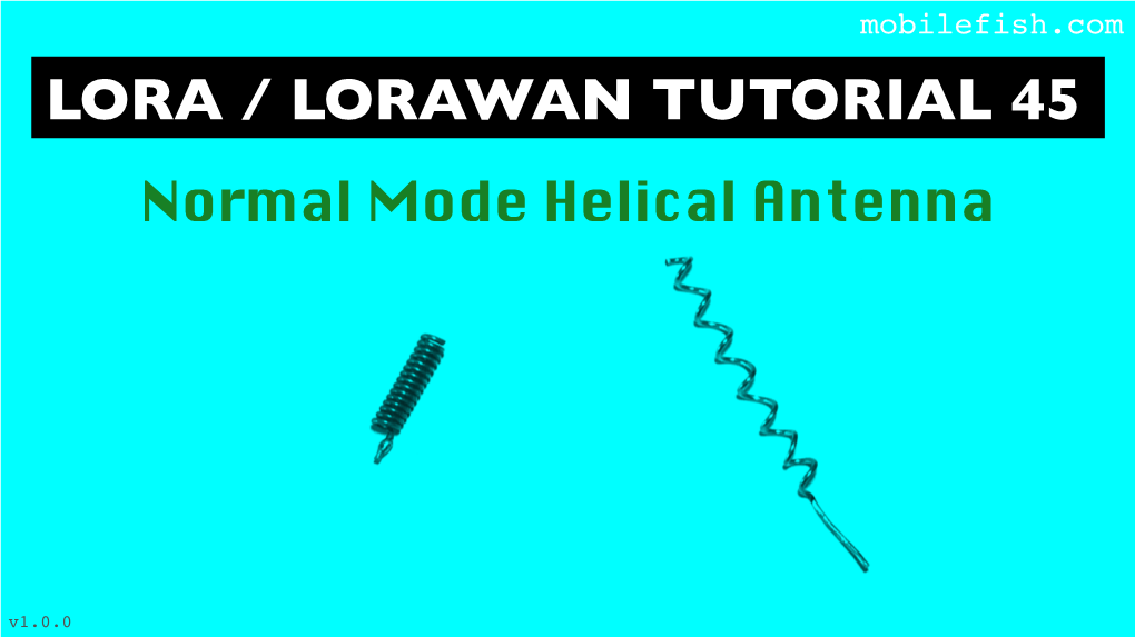 Normal Mode Helical Antenna