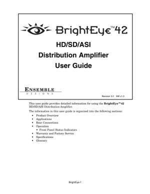 Brighteye 42 Manual