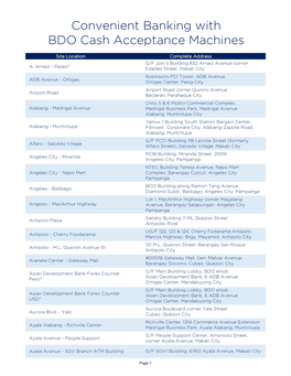 Convenient Banking with BDO Cash Acceptance Machines