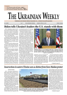 Biden Tells Ukraine's Leaders the U.S. Stands with Them
