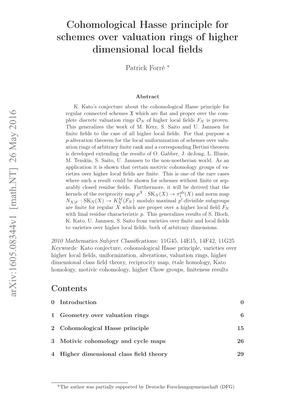 Cohomological Hasse Principle for Schemes Over Valuation Rings Of