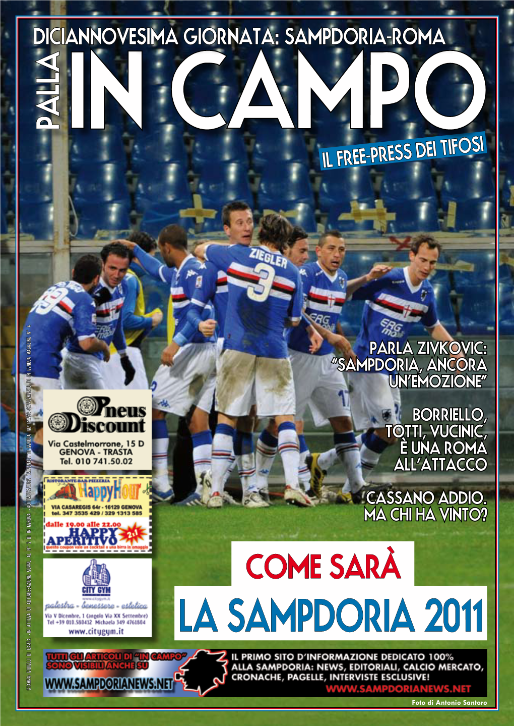 La Sampdoria 2011 Stampa: Gioielli Di Carta