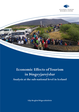 Economic Effects of Tourism in Þingeyjarsýslur Analysis at the Sub-National Level in Iceland