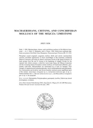 Machaeridians, Chitons, and Conchiferan Molluscs of the Mojcza Limestone