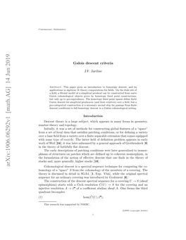 Galois Descent Criteria 3