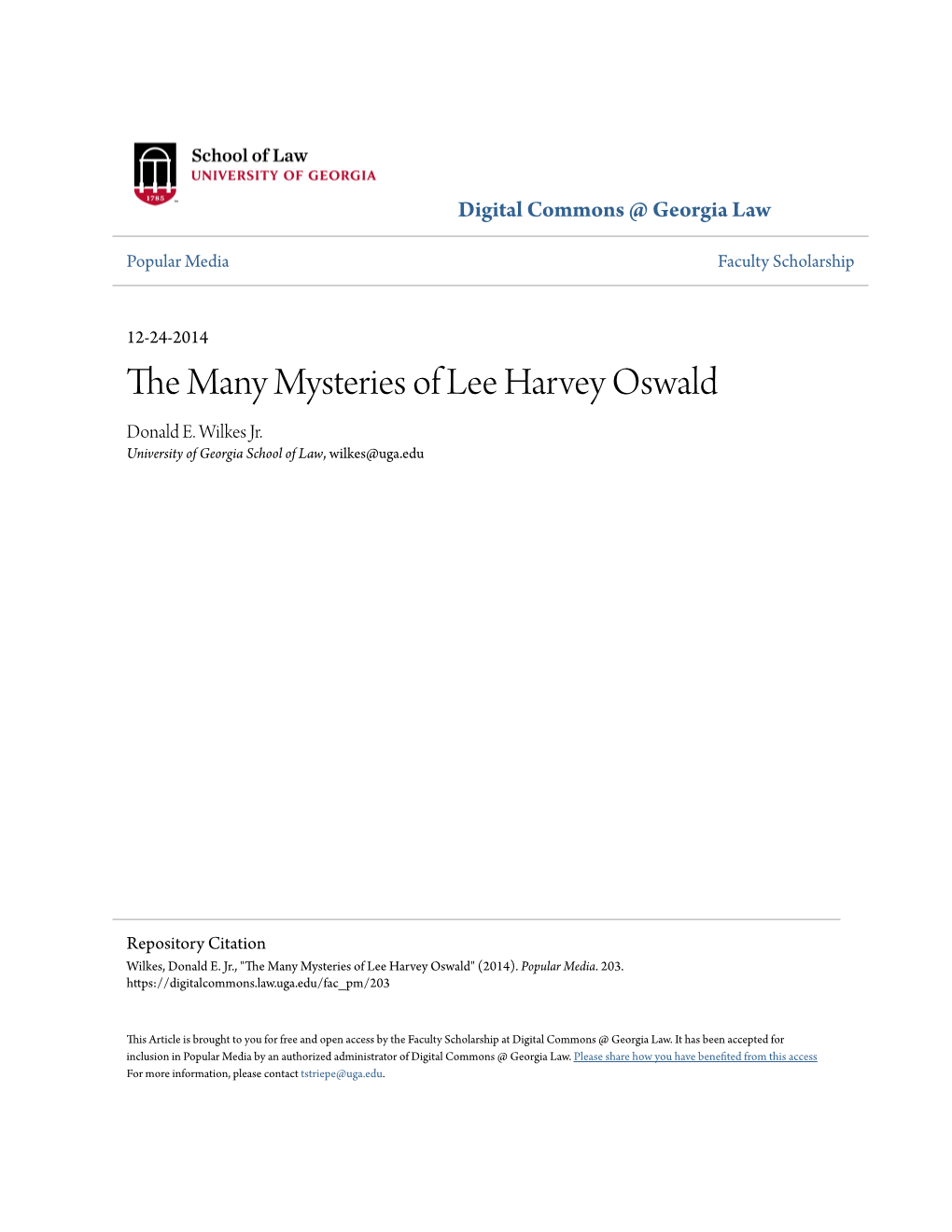 The Many Mysteries of Lee Harvey Oswald