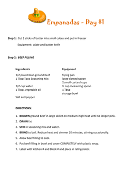 Empanadas - Day #1