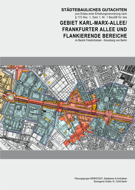 FRANKFURTER ALLEE UND FLANKIERENDE BEREICHE Im Bezirk Friedrichshain - Kreuzberg Von Berlin