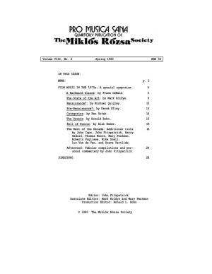 Volume VIII, No. 2 Spring 1980 PMS 30 in THIS ISSUE