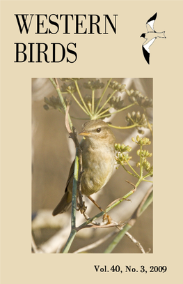 Rare Birds of California Now Available! Price $54.00 for WFO Members, $59.99 for Nonmembers