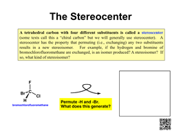 The Stereocenter