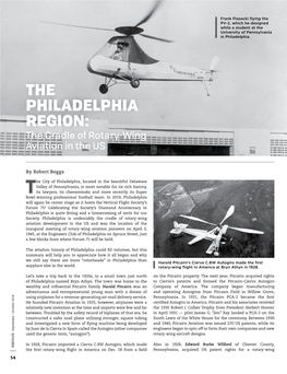 THE PHILADELPHIA REGION: the Cradle of Rotary-Wing Aviation in the US