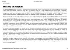 History of Belgium - Wikipedia