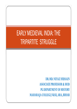 Early Medieval India Tripartite Struggle