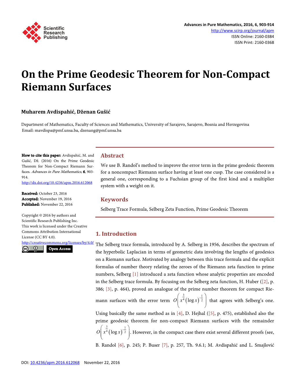 On the Prime Geodesic Theorem for Non-Compact Riemann Surfaces