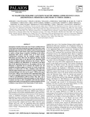 PALMOS Research Article DOI: 10.2110/Palo.2010.Pl0-049R Emphasizing the Impact of Life on Earth's History