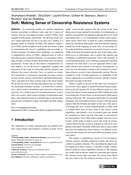 Sok: Making Sense of Censorship Resistance Systems