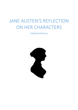 Jane Austen's Reflection on Her Characters