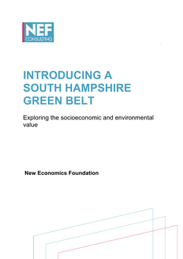 Introducing a South Hampshire Green Belt