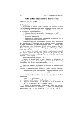 Matrices That Are Similar to Their Inverses