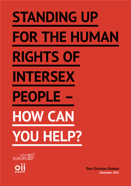 Standing up for the Human Rights of Intersex People – How Can You Help?